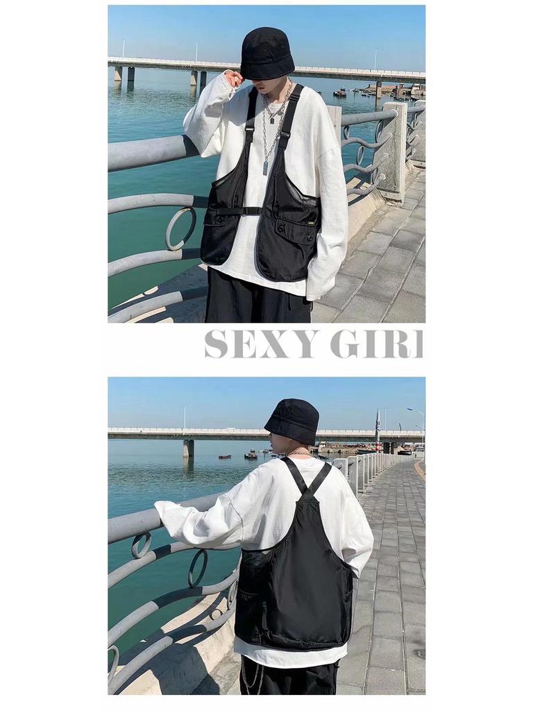 Trendige koreanische Westen im Loose-Fit-Stil für Männer und Frauen – Leicht, lässig, vielseitige Sommermode in Unifarben.