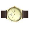 Westar Profile Leather Strap Light Champagne Dial Quartz 50217GPN122 Men's Watch