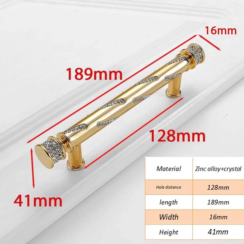 Goldene Leichte Luxus Schrank Schubladengriffe Moderner Minimalistischer Nordischer Stil Diamant Weinschrank Türgriffe Küchenschubladengriffe