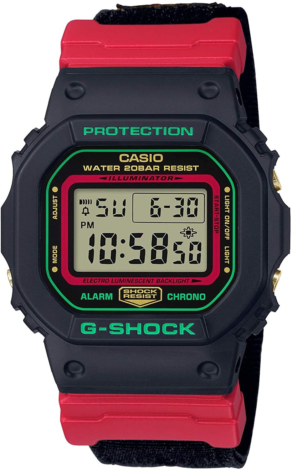 

Casio G-Shock Men s and Women s Unisex Digital Speed Watch, Black, DW-5600THC-1 [Parallel Import]