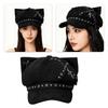 Trendy Painter Hat Eyelet Fashion Hat British Beret for Dating Photography Cabbie Headwear Painter Hat
