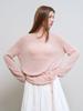 GENERALIDEA Sheer Boucle Boat Neck Pullover [Pink] / Gf1Lkp511