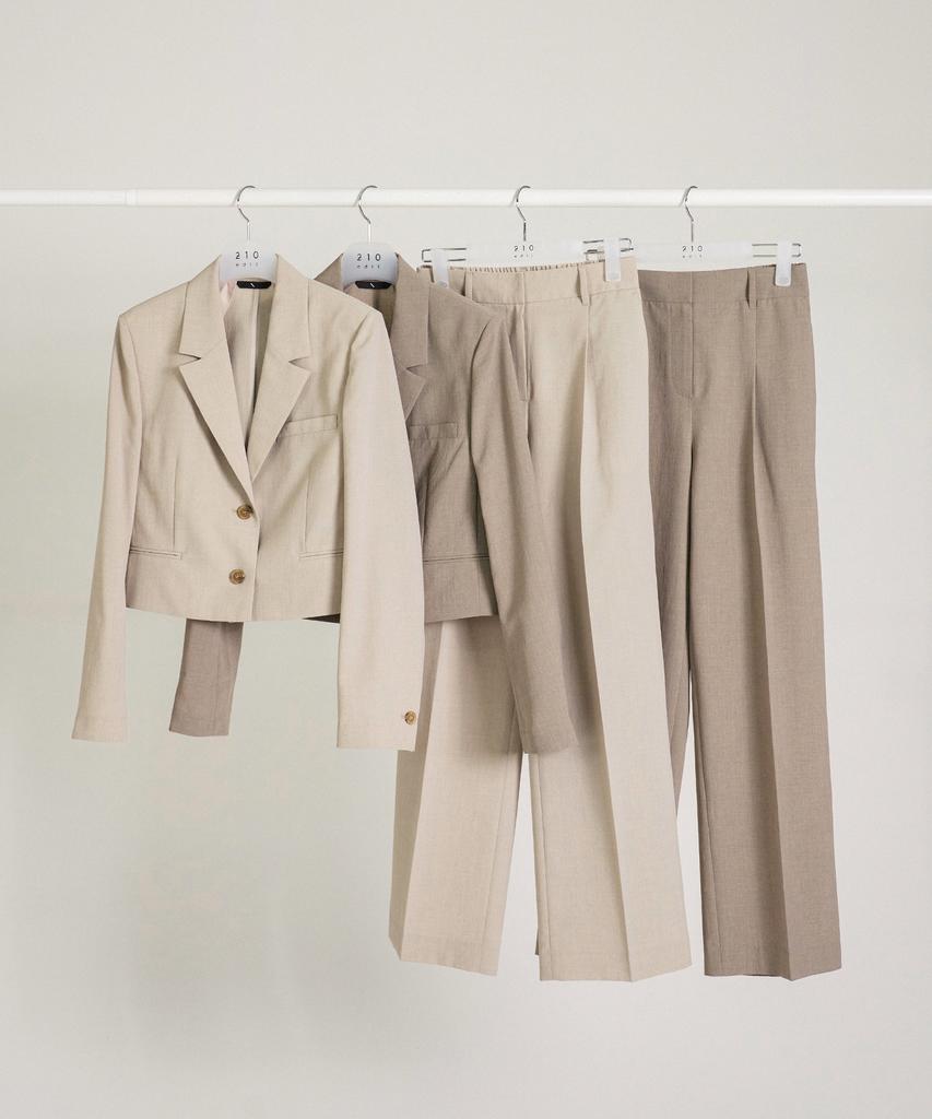 210EDIT Women'S Cool Silky Nen Pintuck Wide Slacks _Ze2Pt520_Wbr