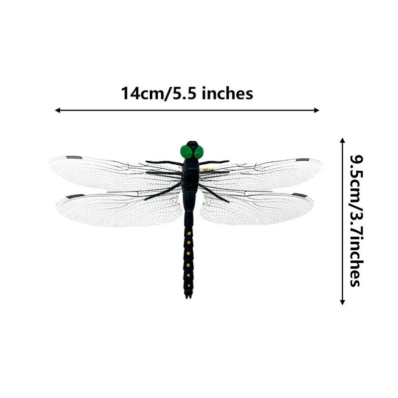 Outdoor Mosquito Repellent Simulation Big Dragonfly Insertion Rod Dragonfly Mosquito Repellent God Model Toy Wing Length 14cm