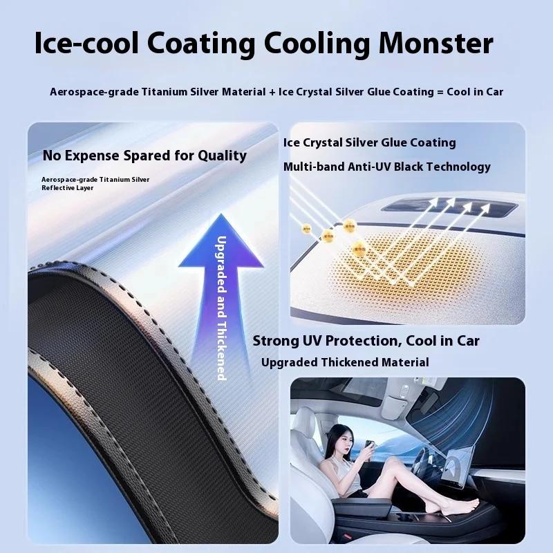 Car Laser Front Window Sunshade Sunblock Insulated Car Interior Accessories Foldable Storage Car Windshield Sunshades