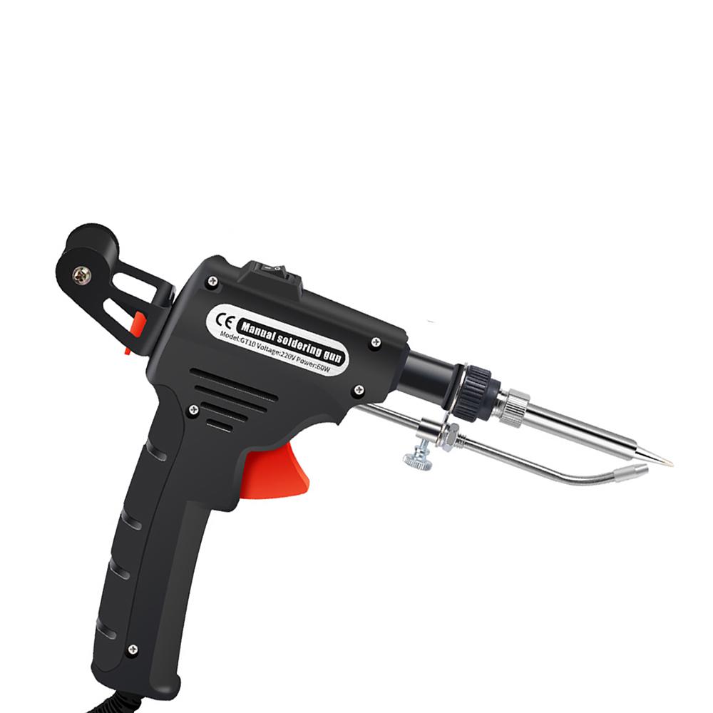 60W Soldering Gun Set with Automatic Solder Feed, Manual Soldering Iron, Welding Gun