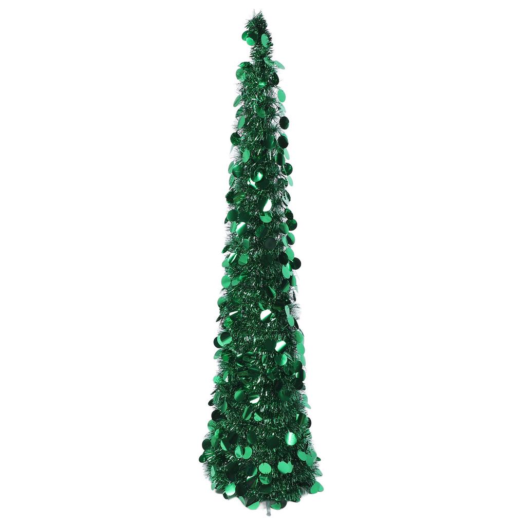1,5m PET   Hochwertiger künstlicher Weihnachtsbaum, faltbar, Weihnachtsbaum-Dekoration für Innen, Dekoration für die Feiertagsparty