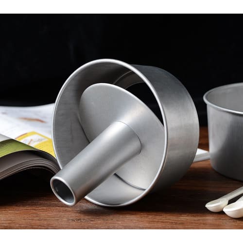 Tiger Crown Ulster Safety Chiffon Cake Pan with Removable Bottom, 10cm, No. 1274, Steel Aluminum Plated (Ulster), Made in Japan, WSH07274