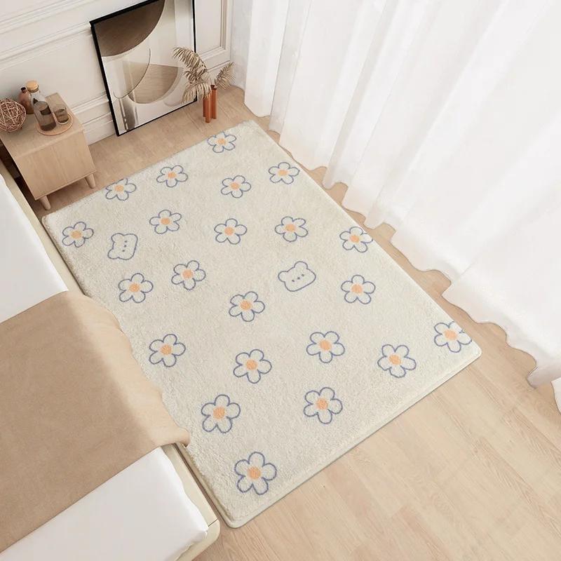 Modern Minimalism Bedroom Fluffy Carpet Large Area Carpets for Living Room Children Girl Room Soft Rug Non-slip Washable Mat