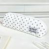 Aesthetic Dot Pencil Case Portable Korean Style Pencil Pouch Handheld Large Capacity Stationery Organizer Students