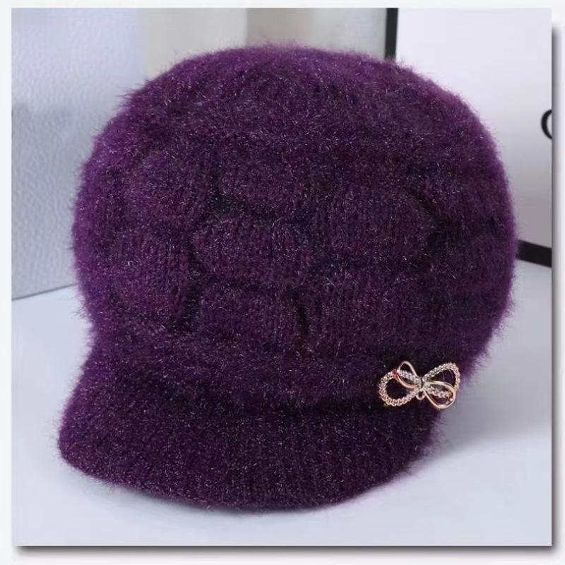 Damska dzianinowa czapka Beanie, gruba zimowa czapka, oddychająca, ciepła dzianinowa czapka na zewnątrz, modny dodatek dla kobiet