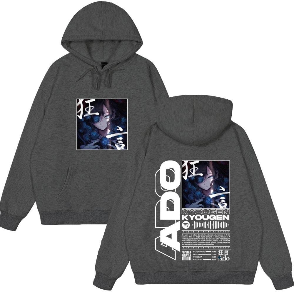Ado World Tour 2025 Hibana Kyougen Wear Men Women Clothing Fashion Cotton Casual Hoody Oversized High Quality Tops Casual Hoodie