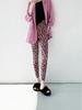 695 Autumn/Winter Leopard Print Faux Cashmere Shark Leggings - Warm, Thickened, Korean Style Slimming Nine-Point Pants