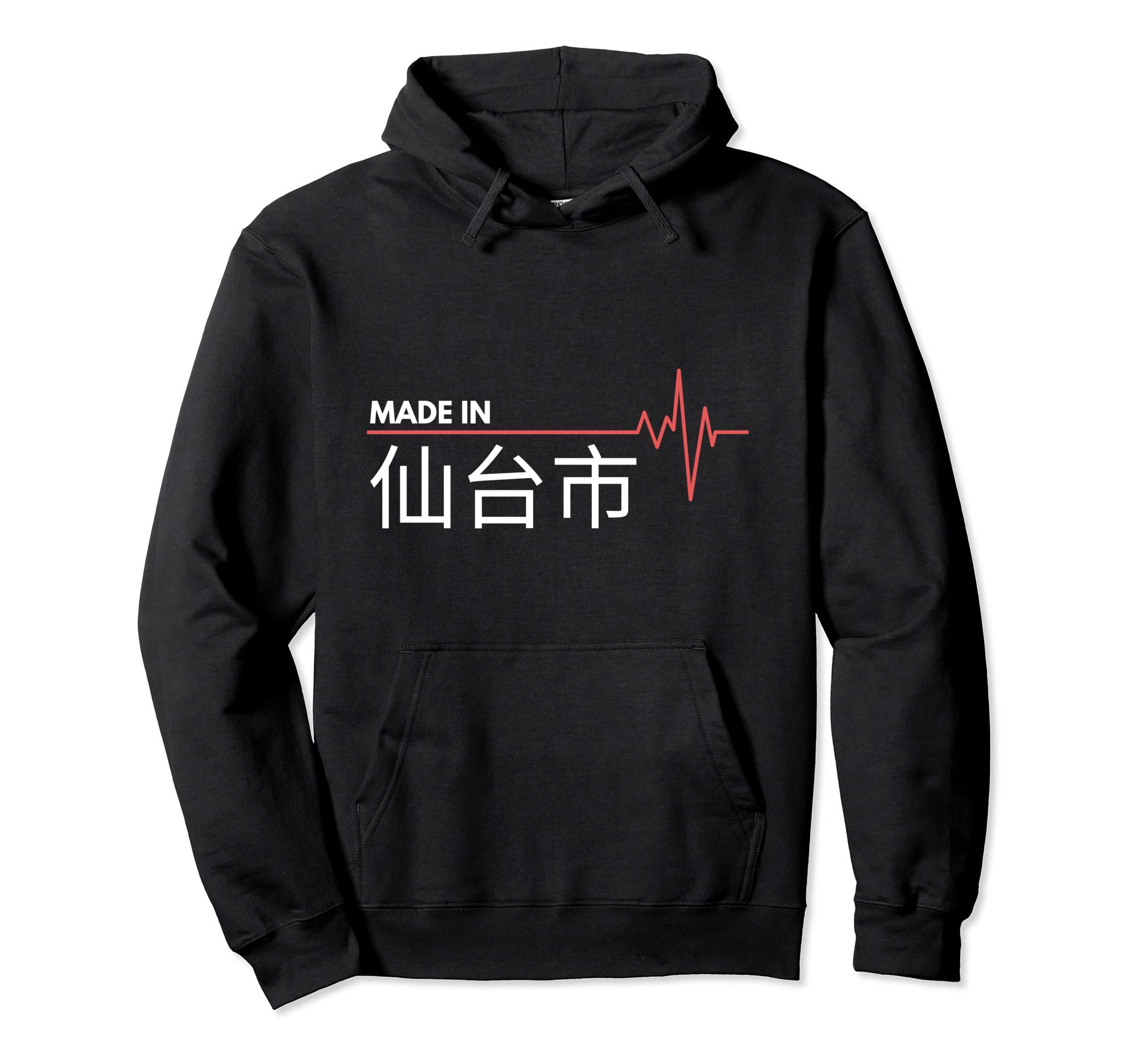 

Heartbeat Hoodie made in Japan Sendai, чёрный