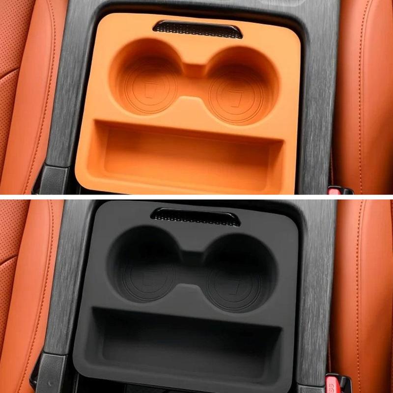 For Haval H9 24-25 GWM Tank 500 Console Push-pull Box Silicone Pad Center Armrest Storage Organizer Liner