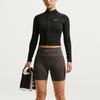 Nike Pro AS W NP DF SMLS FZ MIDLAYER WT Stand Collar Zip Print Raglan Sleeve Jacket Women Jackets IV1469-010