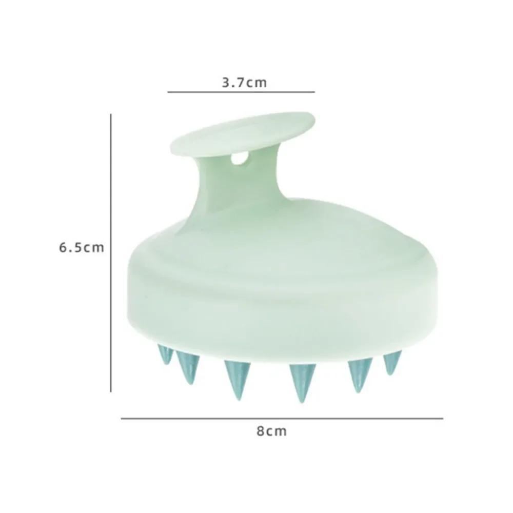 Silicone Shampoo Brush Head Scalp Massage Brush Hair Washing Comb Hair Massager Body Bath Shower Brush Salon Hairdressing Tools