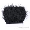 8-10Cm Ostrich Trim Khaki Feather Ribbon Fringe For Sewing High Quality Plumas Crafts Costumes Party Decoration