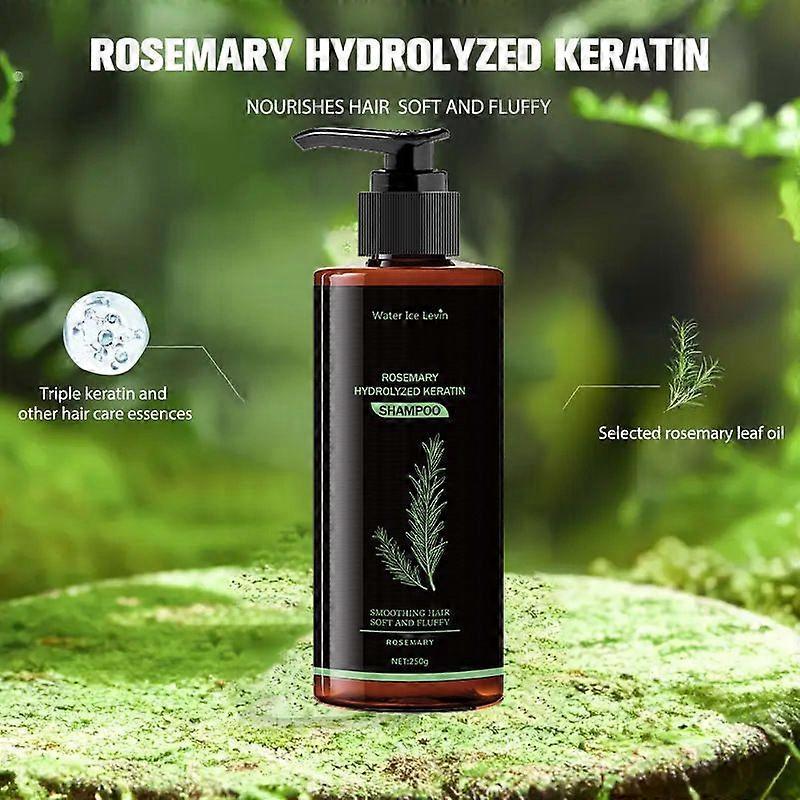 Organic Rosemary Hair Growth Shampoo for Women Men-Natural Thickening & Strengthening Shampoo for Thinning Hair & Hair Loss, 250g