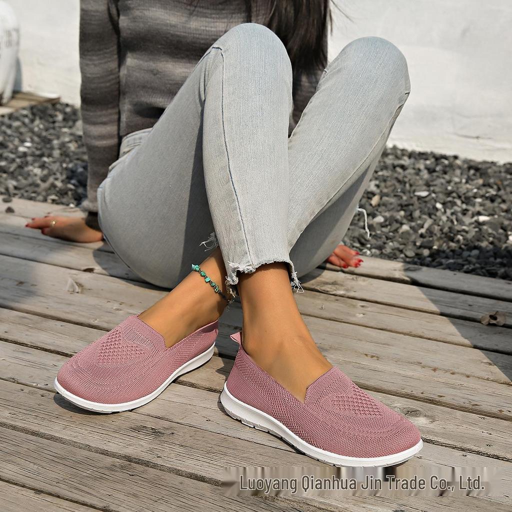 Spring Breathable Women's Casual Shoes - Plus Size Old Beijing Cloth Style