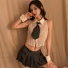 Sex Clothes Pure Student Jk Uniform Pure Desire College Style Split Short Skirt College Thin Slim Suit
