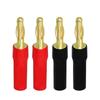 2/4Pcs 4.5MM Hole Spacing HiFi Speaker Banana Plugs Self-locking Banana Plug  Audio Cable Adapter