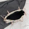 Fashion Sweet Bow Shoulder Bag Cartoon Print Underarm Bag Female Tote Bag Versatile Large Capacity Commuter Handbag KTB