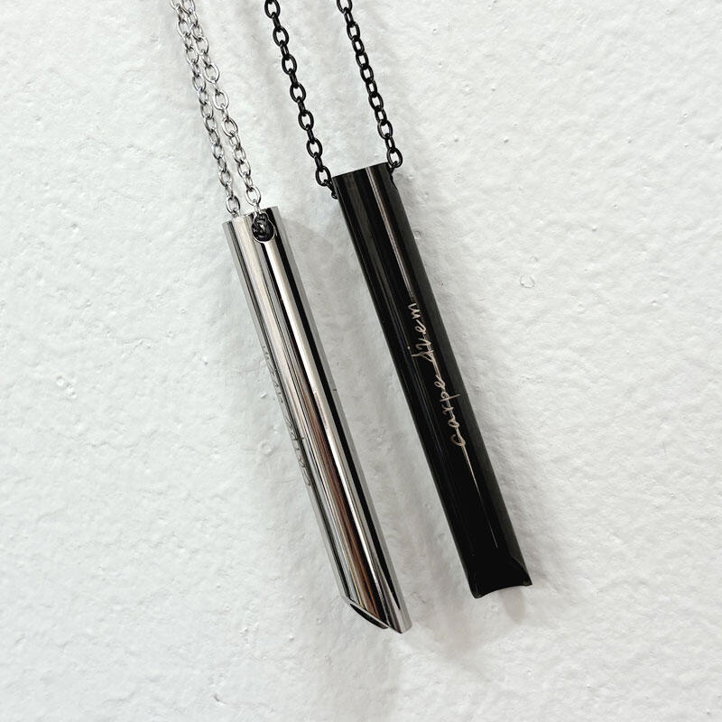 Surgical Smoking Cessation Necklace Breathing Control Engraved Custom Accessory