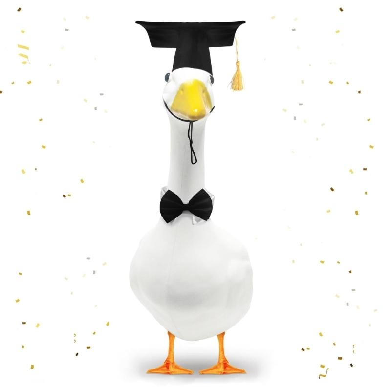 User Friendly Efficient Graduation Accessories Black Cap and Bowtie Set Sustainable Party Decorations Polyester Materials