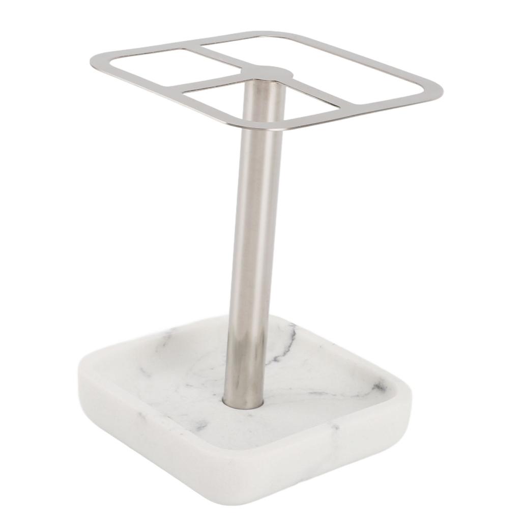 Stojak na szczoteczkę do zębów, odporny na rdzę, wykonany ze stali nierdzewnej 304, do przechowywania pasty do zębów, 3 gniazda, oszczędność miejsca