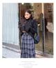 Women's High-Waist Fringe Pencil Skirt - Autumn/Winter Korean Style, Slim Fit, Mid-Length Pleated Umbrella Design