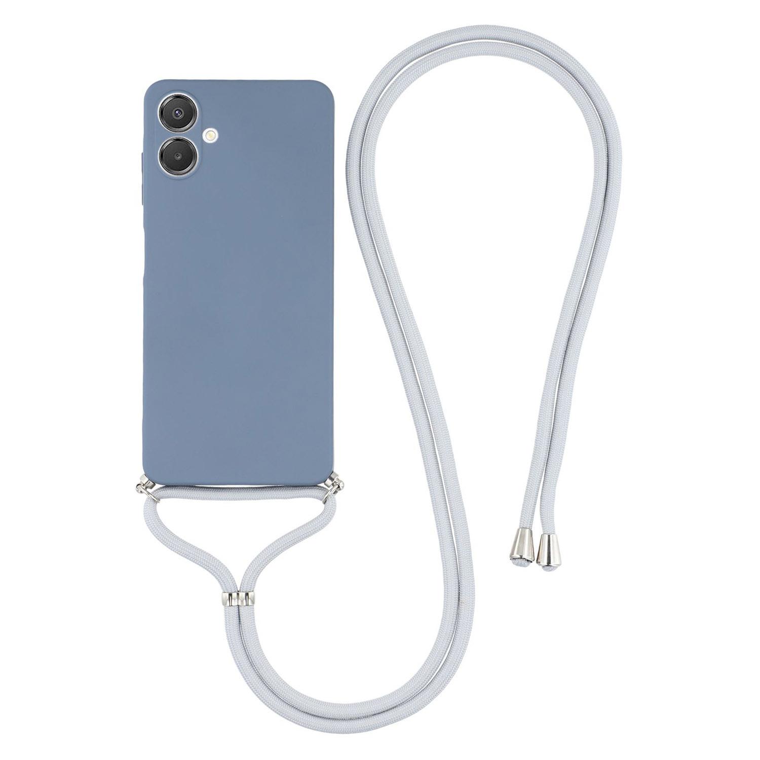 

Для Samsung Galaxy A07 4G Чехол Гибкий ТПУ Подкладка из волокна Противоударный Наплечный Чехол для телефона Lavender Grey