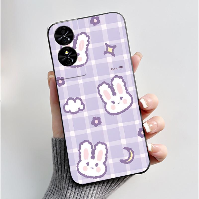 New Popular Phone Case For TCL 50 SE/40 NxtPaper 4G Cover Beautiful Silver Beach Design Shockproof Soft Silicone Black Casing