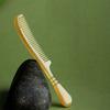 Natural Sheep Horn Comb Anti-Static Fine Tooth Hair Styling Detangling Comb With Handle For Men Women Head Scalp Health Care