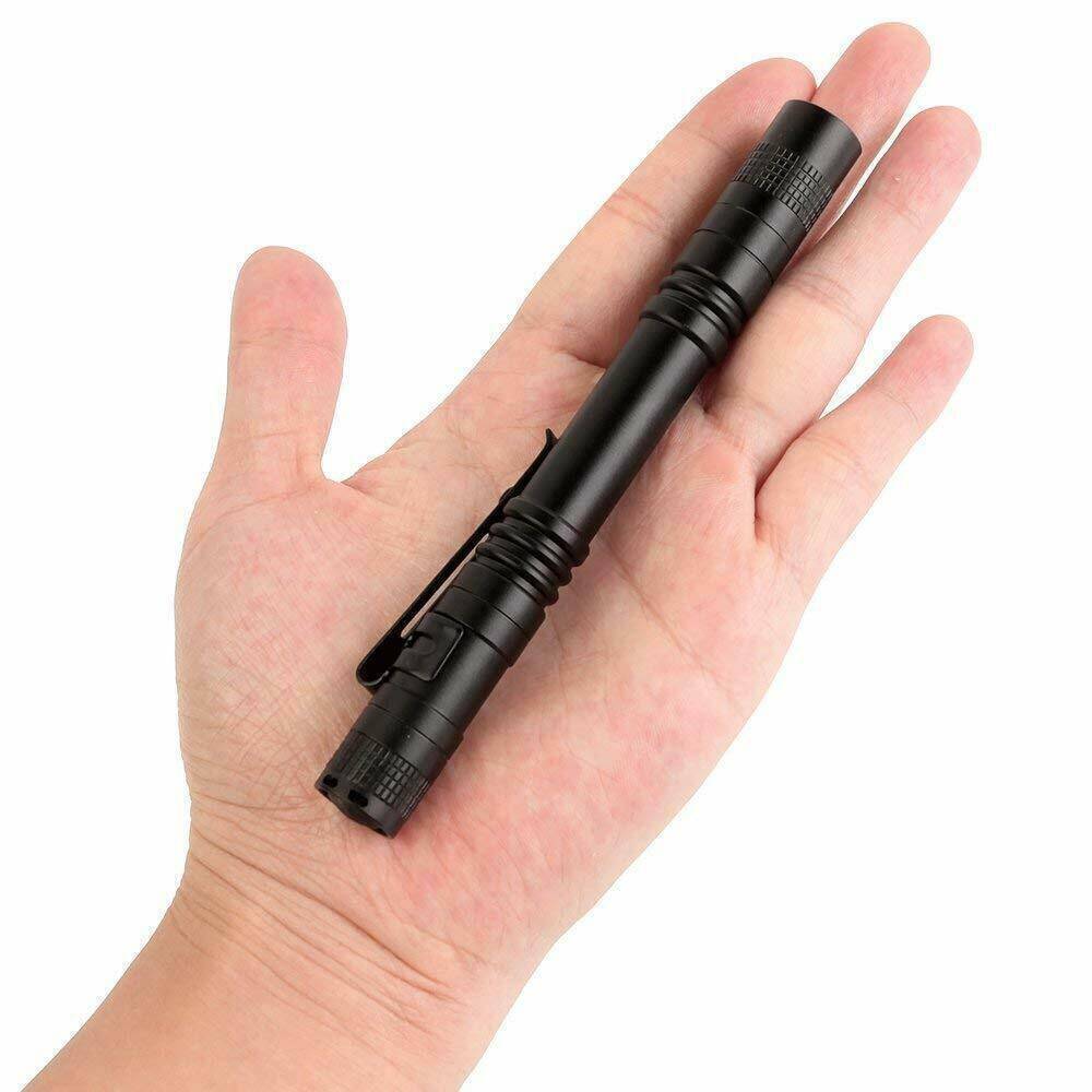 500LM Mini LED Flashlight, Portable Aluminum Alloy Pen Light with Clip, for Camping Hiking Emergency & Dentist Nurse Examination