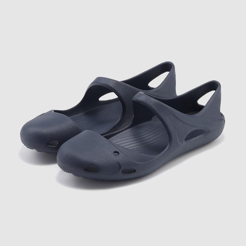 

Ant Love Summer New Simple Mary Jane Women s Cool Slippers Solid Color Comfortable Yoga Shoes for Home Wear 34-35 тёмно-синий
