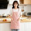 Oil-Proof Sleeveless Apron with Pocket Dirt-Resistant Workwear Simple Vest-Style Apron  Baking