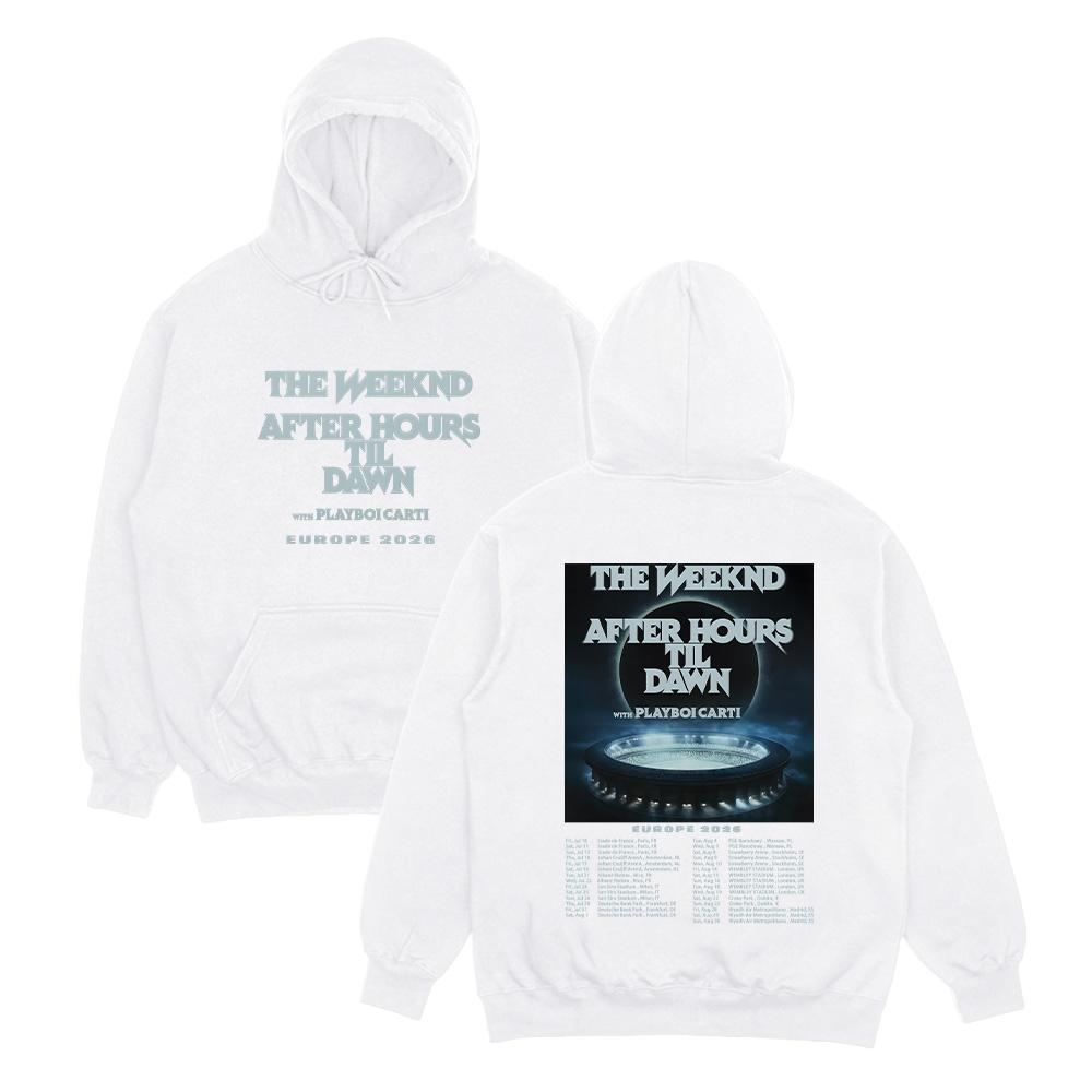 TheWeeknd Tour Hoodie After Hours Til Dawn Europe 2026 Print Pullover Men Women Streetwear Fashion Oversized Hip Hop Sweatshirt