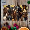 Western Cowboy Cowgirl Horse Metal Sign 12x8 Inch