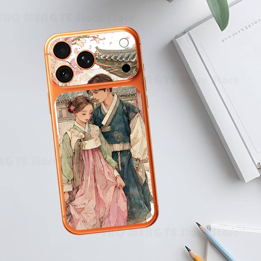 Любитель корейских традиций Однотонная наклейка-скин Для iPhone17 Pro ProMax Задняя пленка Покрытие Обмотка Антицарапающая Прочная наклейка iPhone17promax