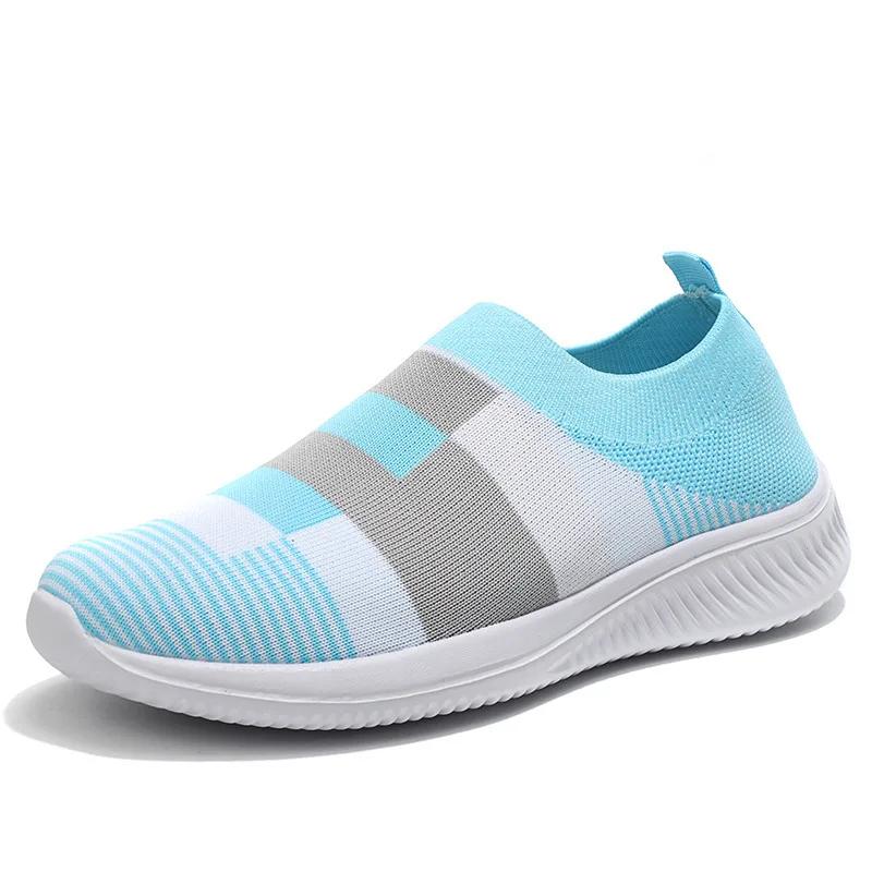 Fashion Fashion Women Sneakers Flat Shoes Woman Vulcanized Sneaker Women Slip On Sock Shoes Plus Size Women's Sneaker Zapatos De Mujer