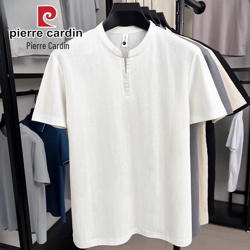 Pierre Cardin Men's Henley Neck Short Sleeve T-Shirt