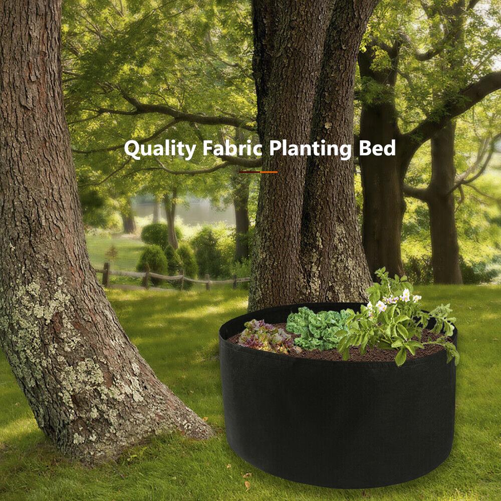 Fabric Raised Planting Bed Raised Garden Bags Round Garden Grow Bag Fabric Garden Bed High Capacity Bag Planter