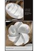 High-End Light Luxury Relief Porcelain Dinnerware Set - Simple White Design