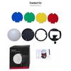 Jiebao TR08 DSLR Magnetic Flash Diffuser with Honeycomb Filters and Quick Release Ball Head