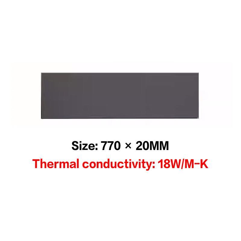 Thermal Pad 18W/Mk 70x20mm, M.2 Silicone Heatsink Cooling Pad for Laptop SSD CPU LED Cooler