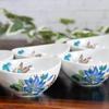 Waza No Stylish Kutani Ware Oval Small Set of Tessen Japanese Japanese Side Made In Wedding Return or Celebration Gift Kura Bowls, 5, Design,