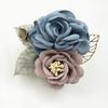 Korean Fashion Cloth Art Handmade Fabric Flowers Brooch Pin Ladies Lapel Pins Collar Shirt Leaves Brooches For Women Accessories