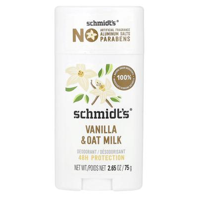 Schmidt's, Deodorant, Vanilla & Oat Milk, 2.65 Oz (75 G)