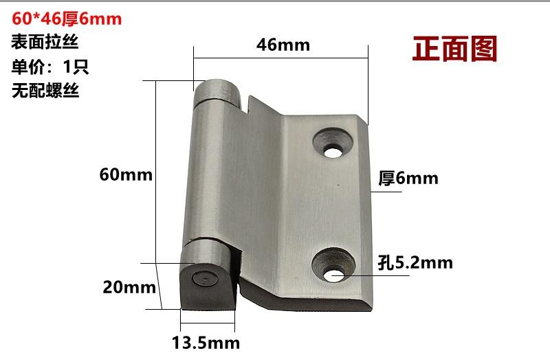 Thickened Width Industrial Hinges 304 Stainless Steel Heavy Duty Door Hinges Welded Load Bearing Large Hinges For Home Decor